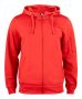 Basic Active Hoody Full Zip Red