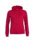 Basic Hoody Full Zip Women Red
