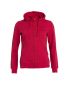 Basic Hoody Full Zip Women Red