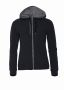 Classic Hoody Full Zip Women Black