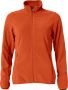 Basic Micro Fleece Jacket Women Blood orange