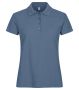 Basic Polo Women Steel Blue
