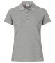 Heavy Premium Polo Women Grey Melange