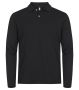 Stretch Premium Polo L/S Black