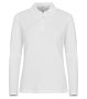 Stretch Premium Polo L/S Women White