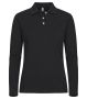 Stretch Premium Polo L/S Women Black