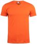 Basic-T V-neck Blood orange