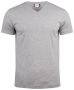 Basic-T V-neck Grey Melange