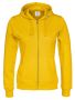 Full Zip Hood Lady Yellow