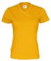 T-shirt V-neck Lady Yellow