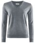 W's Wilton Merino V-Neck Grey