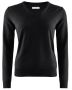 W's Wilton Merino V-Neck Black