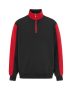 Modena Halfzip black/red