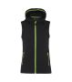 Zamora hooded vest woman Black