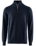 Brockton Cotton Halfzip Navy Blue