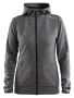 Leisure Full Zip Hood W Darkgrey melange