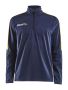 Progress Halfzip LS Tee M Navy/Sweden Yellow