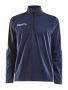 Progress Halfzip LS Tee M Navy/Sweden Yellow
