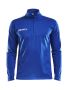 Progress Halfzip LS Tee M Royal Blue