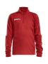 Progress Halfzip LS Tee JR Bright Red