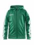 Pro Control Hood Jacket Jr Team Green/White