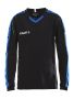 Progress Jersey Contrast LS Jr Black/Royal Blue