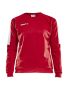 Progress R-Neck Sweater W Bright Red/White