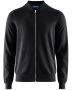 Brockton Cotton Full Zip Black