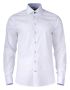 YB51 Twill Shirt Slim Fit Men white/sky blue