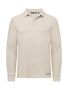 Advantage Long Sleeve Polo Men Beige