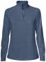 Coos Bay Half Zip Women Slate Blue Melange