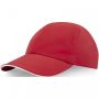 Morion 6 panel GRS recycled cool fit sandwich cap RED