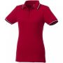 Fairfield short sleeve women's polo with tipping Red