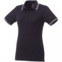 Fairfield short sleeve women's polo with tipping Navy
