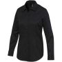 Citrine twill women's shirt Solid black