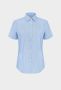 Ladies shirt Sofia, short sleeve Light blue
