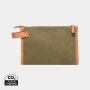 VINGA Bosler GRS recycled canvas toiletry bag Green