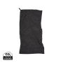 VINGA GRS RPET active dry towel 140 x 70cm Black