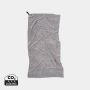VINGA GRS RPET active dry towel 140 x 70cm Grey