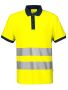 6008 PIQUÉ EN ISO 20471 CLASS 2 Yellow/Navy
