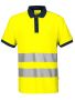 6008 PIQUÉ EN ISO 20471 CLASS 2 Yellow/Navy