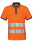 6008 PIQUÉ EN ISO 20471 CLASS 2 Orange/Grey
