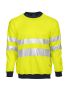 6101 SWEATSHIRT EN ISO 20471 CLASS 3 Yellow/Navy