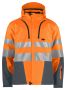 6420 PADDED FUNCTIONAL JACKET EN ISO 20471 CLASS 3/2 Orange/Grey