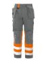 6502 WAISTPANTS EN ISO 20471 CLASS 1 Orange/Grey