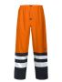 6504 RAIN TROUSERS EN ISO 20471 CLASS 2 Orange/Navy