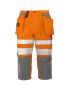 6510 PIRATE PANTS EN ISO 20471 CLASS 2 Orange/Grey
