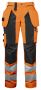 6519 WAISTPANTS WOMEN´S EN ISO 20471 CLASS 2 Orange/Black