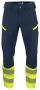 6528 SERVICE PANT STRETCH EN ISO 20471 CLASS 1 Yellow/Navy
