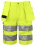 6535 SHORTS EN ISO 20471 Class 2/1 Yellow/Black